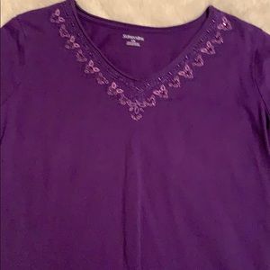 Purple shirt